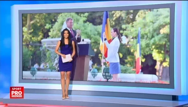 FOTO | Delegatia Romaniei pentru JO a primit drapelul de la presedintele Iohannis. Ponor va purta steagul, Chitu a depus juramantul sportivilor