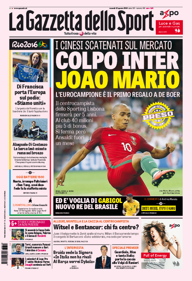 Primul transfer pe care De Boer il face la Inter! Campionul European pe care il aduce pentru 45 de milioane de euro