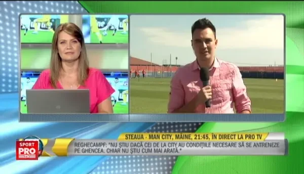 Imagini de la antrenamentul oficial al Stelei inaintea meciului cu City