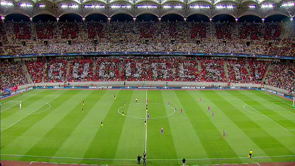 UMILINTA ISTORICA pentru fanii Stelei: Cum au pacalit dinamovistii zeci de mii de stelisti la meciul cu Manchester City! Cum arata coregrafia initiala