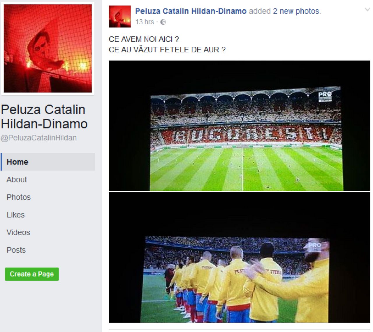 FIERBE NETUL! Ce a aparut astazi pe paginile de Facebook ale suporterilor Stelei si cum s-au bucurat dinamovistii de
