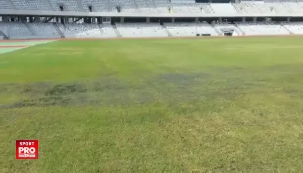 VIDEO! Cat de rau arata gazonul de pe Cluj Arena cu 17 zile inainte de Romania - Muntenegru din preliminariile pentru mondial