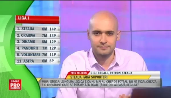 Becali il ataca pe MASONUL care vrea sa preia Steaua: Un trepadus care isi face poze cu Jan Pavel. Boroi e doctor, dar nu stie sa scrie! VIDEO