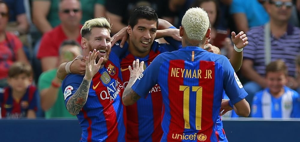 Harlem Globetrotters. Fabulos: trio-ul MSN, la 10 goluri intr-o saptamana, dupa reusitele din meciul cu Leganes. Cifrele incredibile ale lui Messi, Neymar si Suarez in 2 ani