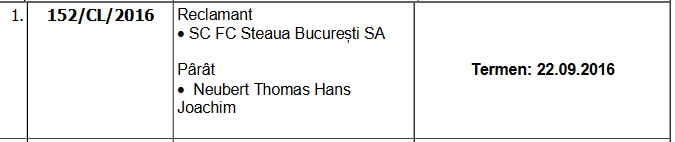 Sumudica si razboiul Steaua - Thomas Neubert, astazi la Comisia de Solutionare a Litigiilor! Cati bani poate scoate Steaua azi de la fostul preparator fizic_2