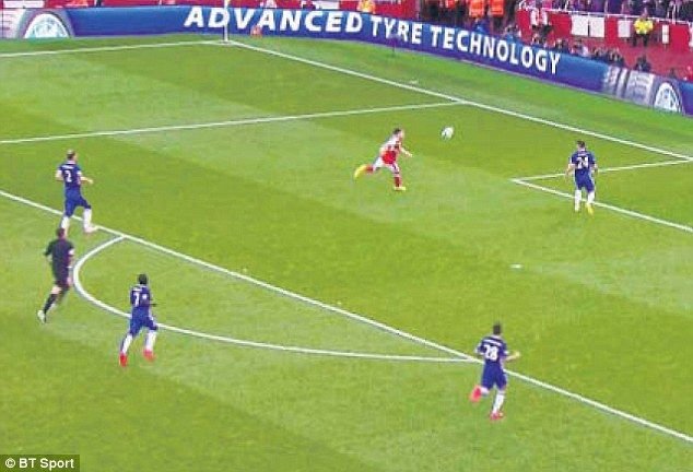 Moment fabulos in Arsenal - Chelsea! Cum a fost depasit la viteza de ARBITRU acest jucator de 30 mil lire, in timp ce echipa sa era umilita pe teren_4