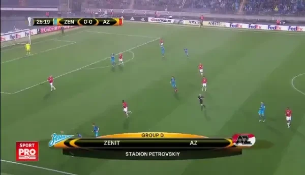 MACEL! Echipa lui Mircea Lucescu a facut scorul serii in Europa League: 5-0 cu AZ Alkmaar! VIDEO