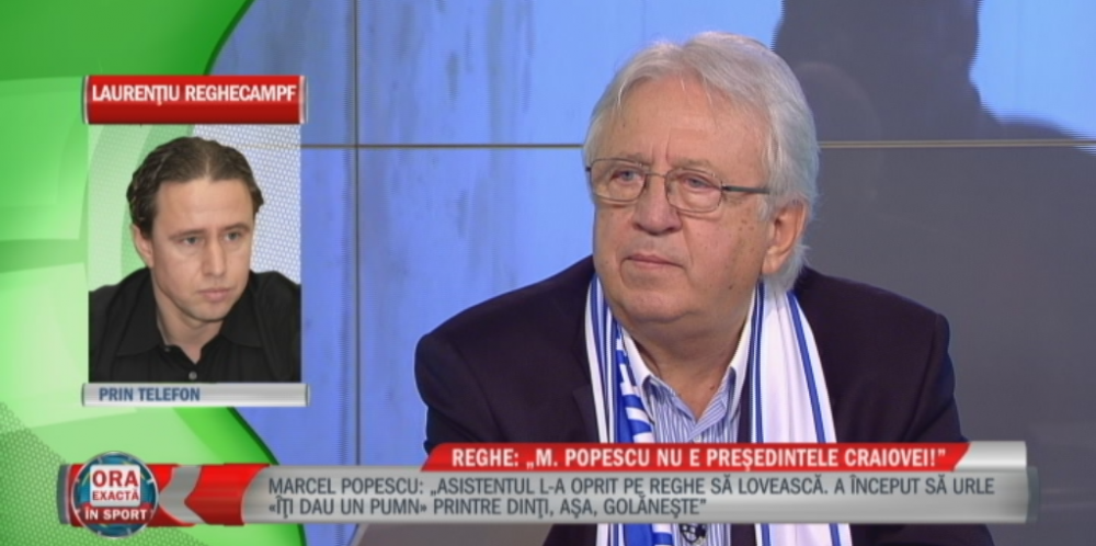 Reghecampf a intrat IN DIRECT dupa ce presedintele Craiovei l-a acuzat ca a vrut sa il bata dupa meci. Schimbul de replici dintre cei doi - VIDEO
