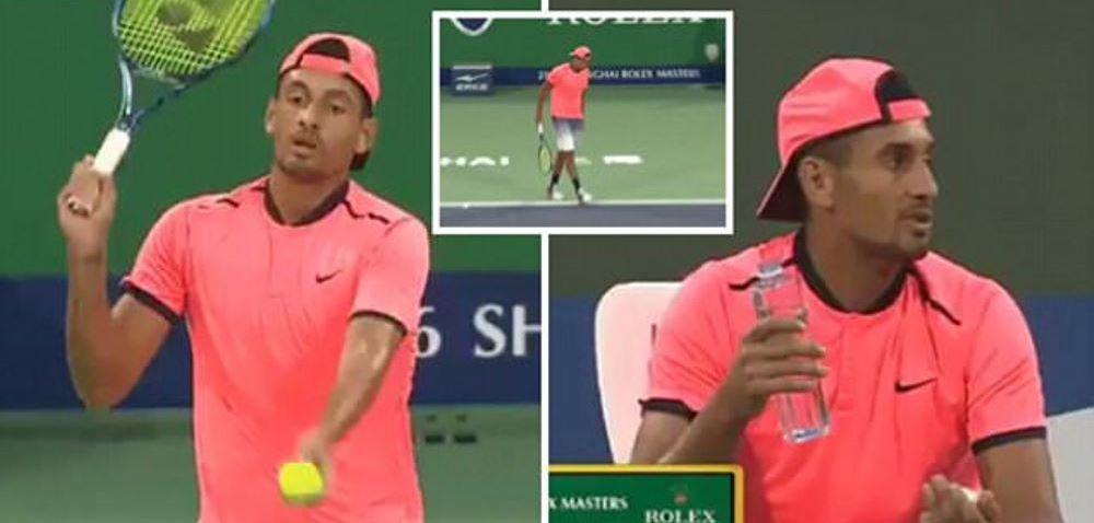 Nu poti sa opresti si tu meciul asta sa plec si eu acasa? Gesturi revoltatoare facute de Nick Kyrgios! A inceput sa mearga pe teren si sa serveasca in fileu de plictiseala