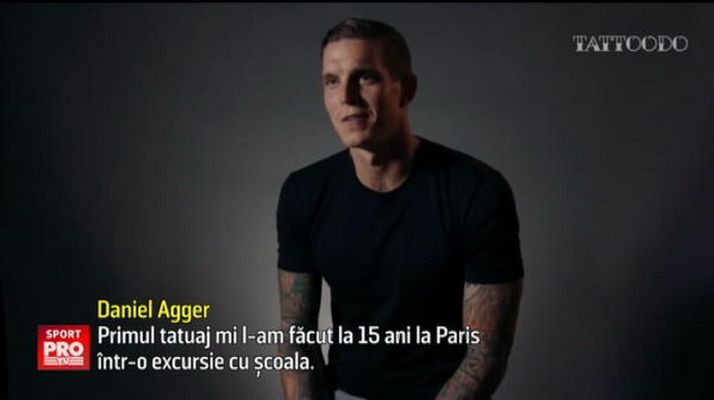 Cel mai tatuat fotbalist din lume! Danezul Agger si-a facut cel de-al 80-lea desen pe piele | VIDEO