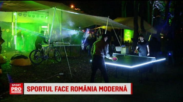 Sportul face Romania Moderna | Timp de o luna, cei mai dinamici tineri au jucat ping pong sub clar de luna si au pedalat la malul marii in sedinte de spinning urban