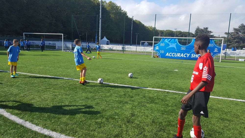 Galerie FOTO | Experienta de neuitat pentru pustii Romaniei la Mondialul Danone Nations Cup: au cunoscut jucatori din 31 de tari, i-au vazut pe Simao si Matuidi, si au facut concursuri traznite