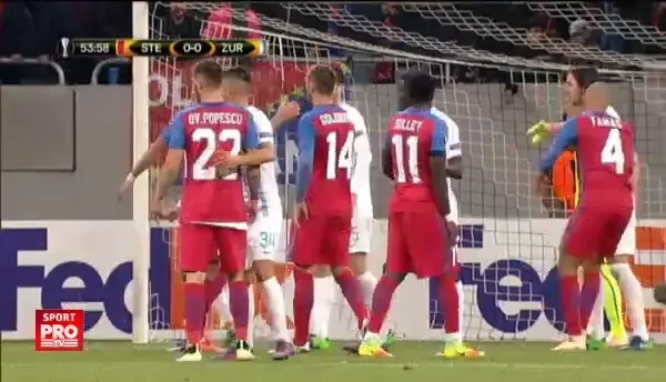 Steaua - Zurich, min 55. Boldrin suteaza slab