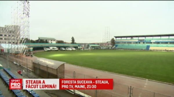 S-a facut lumina la Suceava! Nocturna s-a aprins, gazonul e problema! Goian cere stadion cu 25.000 de locuri! VIDEO