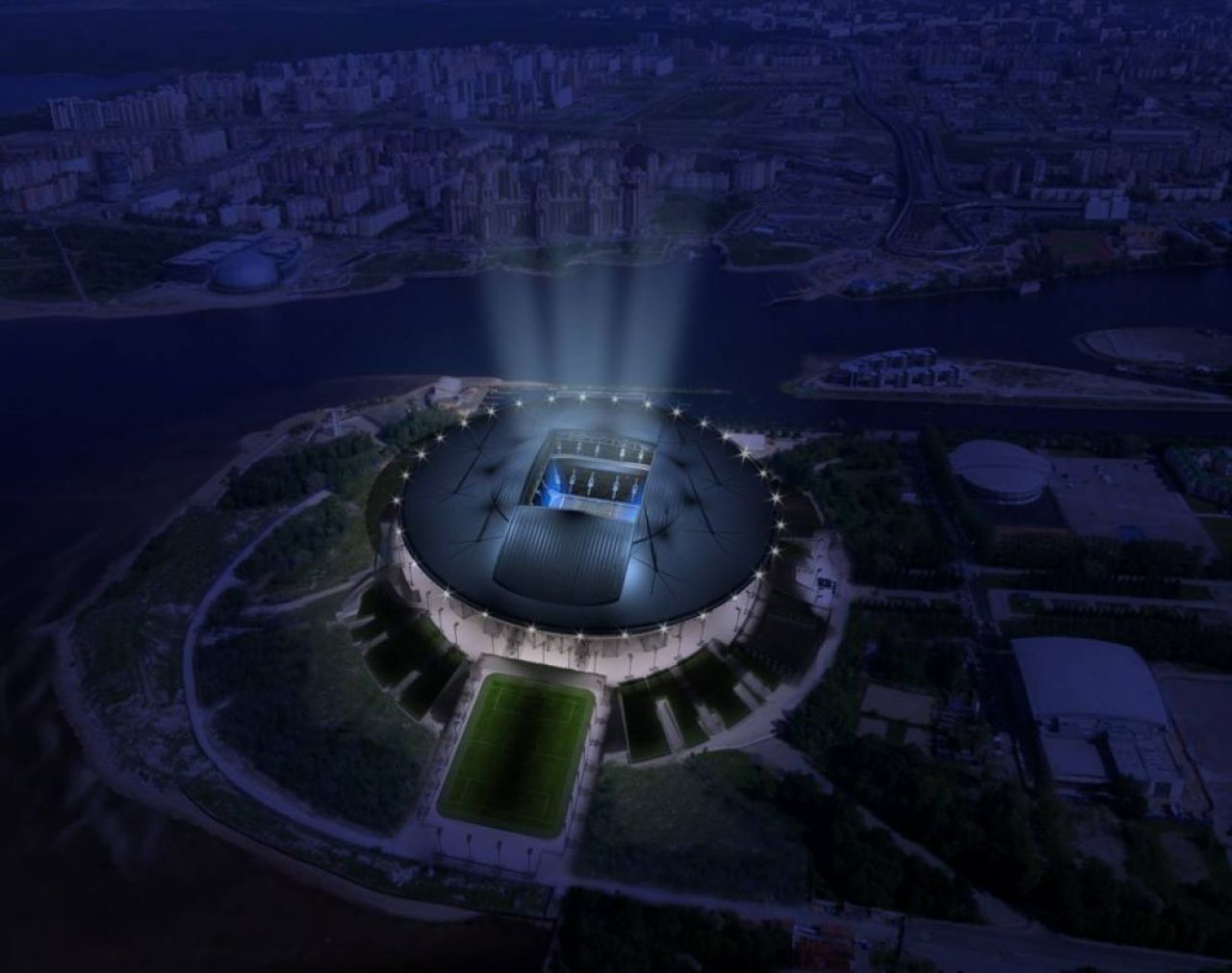 VIDEO Stadion nou pentru Mircea Lucescu! Zenit se muta pe o arena OZN de 1 miliard de euro: