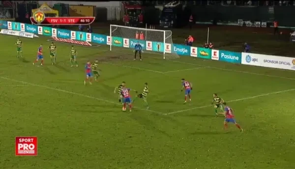 Foresta 1-2 Steaua. Gol Aganovic