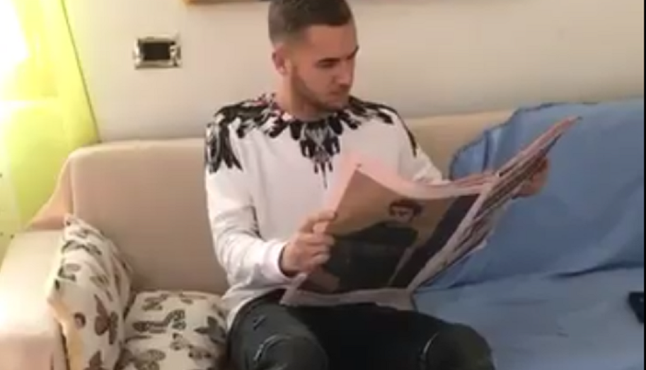 VIDEO GENIAL! Ce face George Puscas cand citeste Gazzetta dello Sport :))