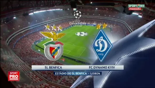 Benfica 1-0 Dinamo Kiev. VIDEO REZUMAT