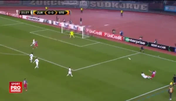 Zurich - Steaua, min 21: Ratare uriasa De Amorim
