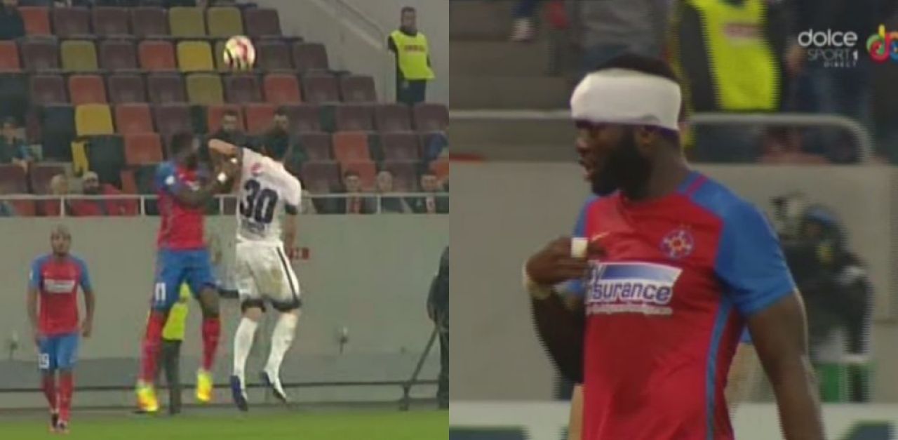Doua faze controversate la Steaua - Viitorul. Gaman a inchis ochii la o lovitura de cot SOCANTA! FOTO_1