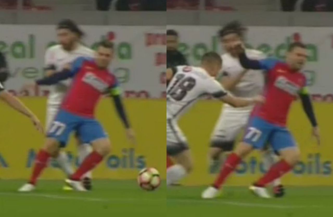 Doua faze controversate la Steaua - Viitorul. Gaman a inchis ochii la o lovitura de cot SOCANTA! FOTO_3