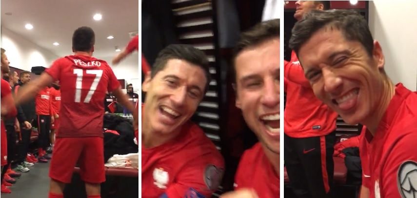POLSKA! POLSKA Party dupa ce au umilit Romania! Lewandowski a ras la finalul meciului de chinul romanilor. Cum s-a filmat in vestiar. VIDEO