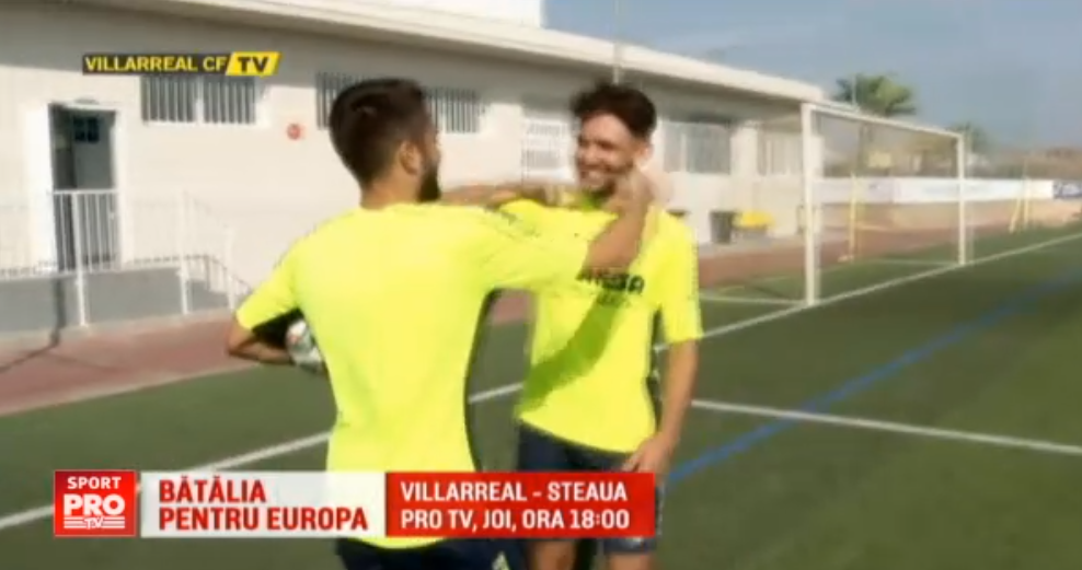 Spaniolii de la Villarreal s-au antrenat la dat goluri de la...vestiare! Meciul decisiv cu Steaua pentru primavara e joi, de la 18:00, la ProTV