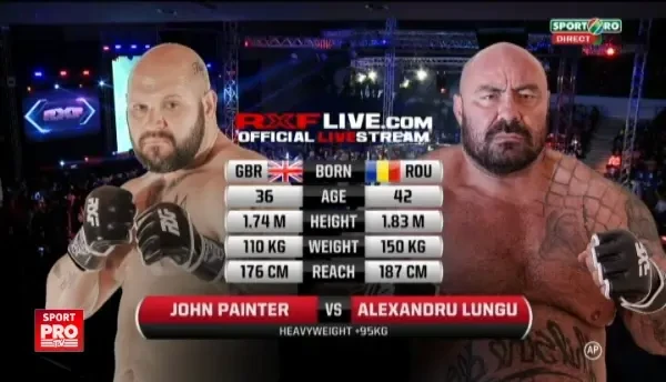 Sandu Lungu l-a facut KO pe Chopper Painter in gala MMA ALL STARS. VIDEO