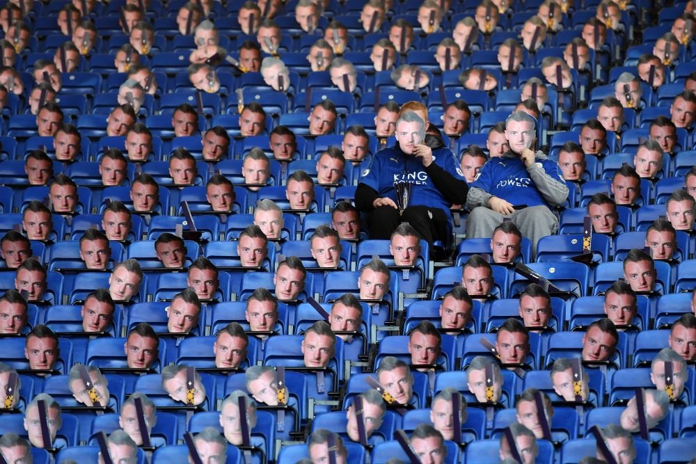 Protest BIZAR cu 30.000 de masti pentru Vardy! Chiar si atacantul lui Leicester a purtat una. FOTO _4