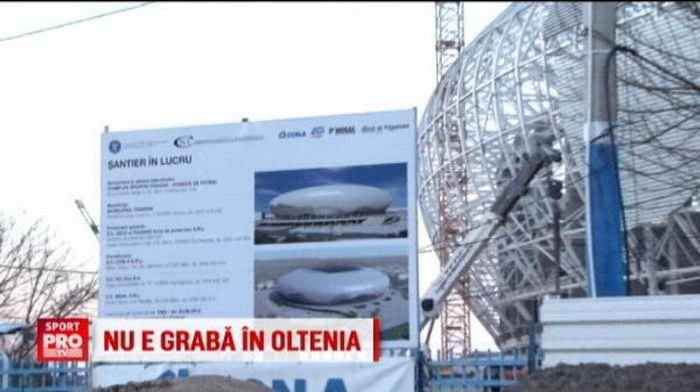 VIDEO: Imagini cu noua arena a Craiovei! Stadionul trebuia sa fie gata de acum o luna