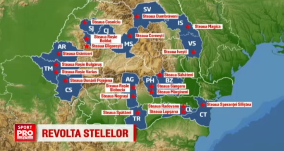 Si alte "Stele" asista la razboiul CSA - FCSB. Echipa unui sat din Timis se numeste Steaua Rosie Bulgarus :) De partea cui sunt fanii