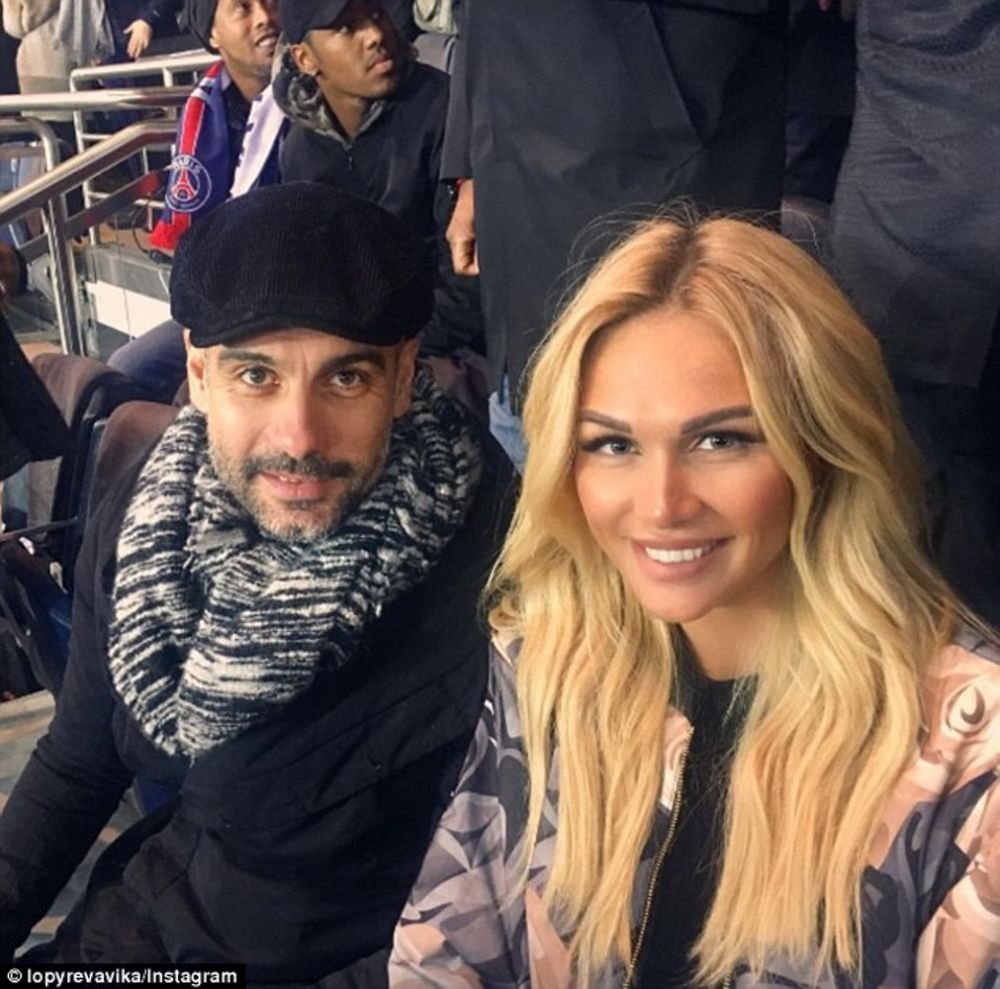 Blonda SUPERBA cu care Pep a fost vazut in tribune la PSG - Monaco. Cine e femeia care a atras atentia tuturor