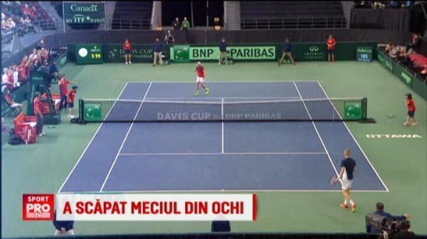 Era sa-i scoata ochiul arbitrului! Moment INCREDIBIL pe terenul de tenis