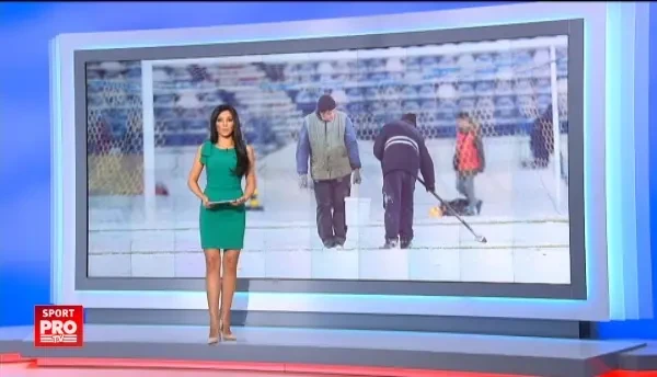 Iasi - Astra se joaca pe 2 martie. Terenul e acoperit de zapada dupa ce s-a stricat instalatia de incalzire