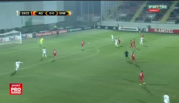 Astra - Genk, primul gol