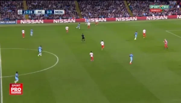 Manchester City 1-0 AS Monaco, gol Sterling