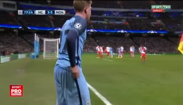 Manchester City 4-3 AS Monaco, gol Stones