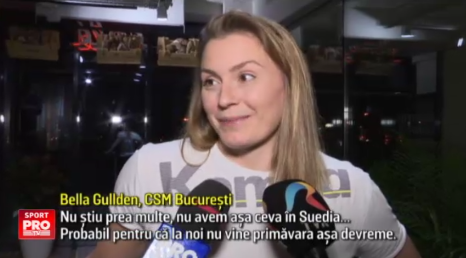 Campioanele de la CSM Bucuresti au primit martisoare de la jucatorii din echipa de rugby. Gullden: Nu stiam acest obicei