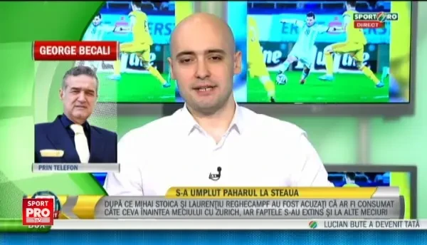 Gigi Becali in direct la Sport.ro