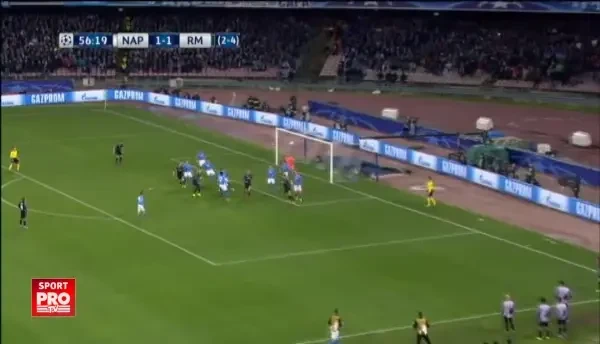 Napoli 1-2 Real Madrid. Gol Ramos