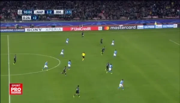 Napoli 1-3 Real Madrid. Gol Morata