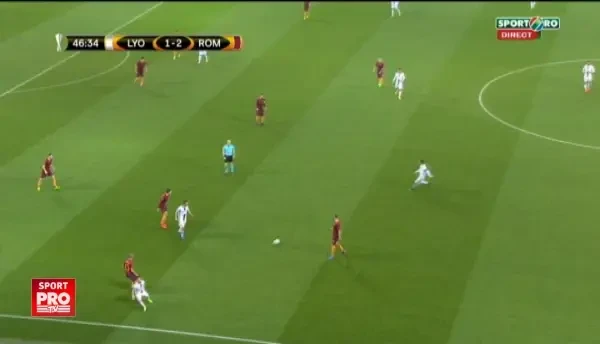 Lyon 2-2 Roma, gol Tolisso