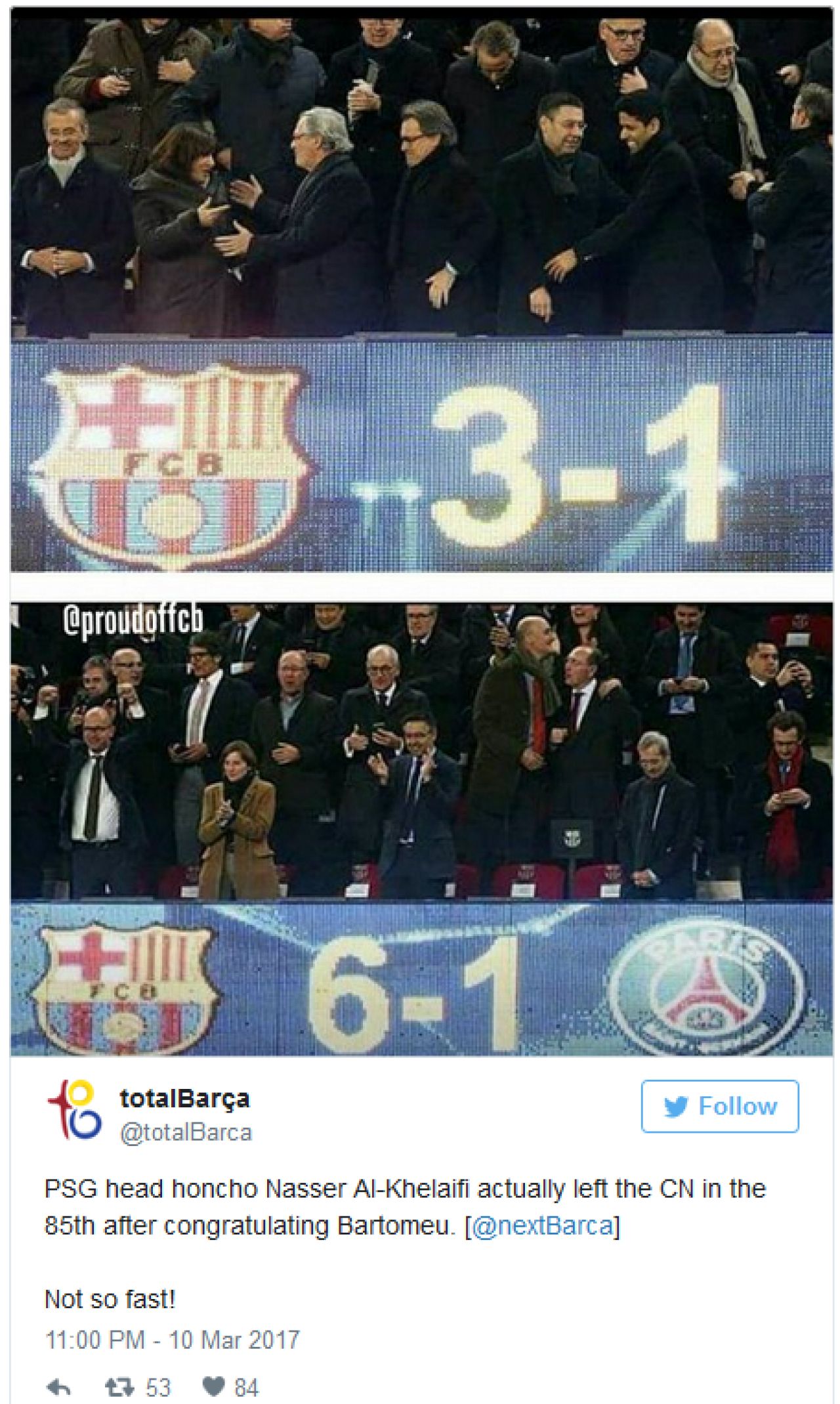 Imaginea saptamanii: lectii de fotbal pentru seici! Patronul lui PSG a plecat fericit de la stadion, in '85 :)_3