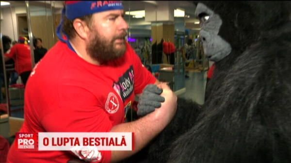 Valahu s-a luptat cu King-Kong de Romania. Campionul la skanderberg se pregateste pentru titlul mondial. VIDEO
