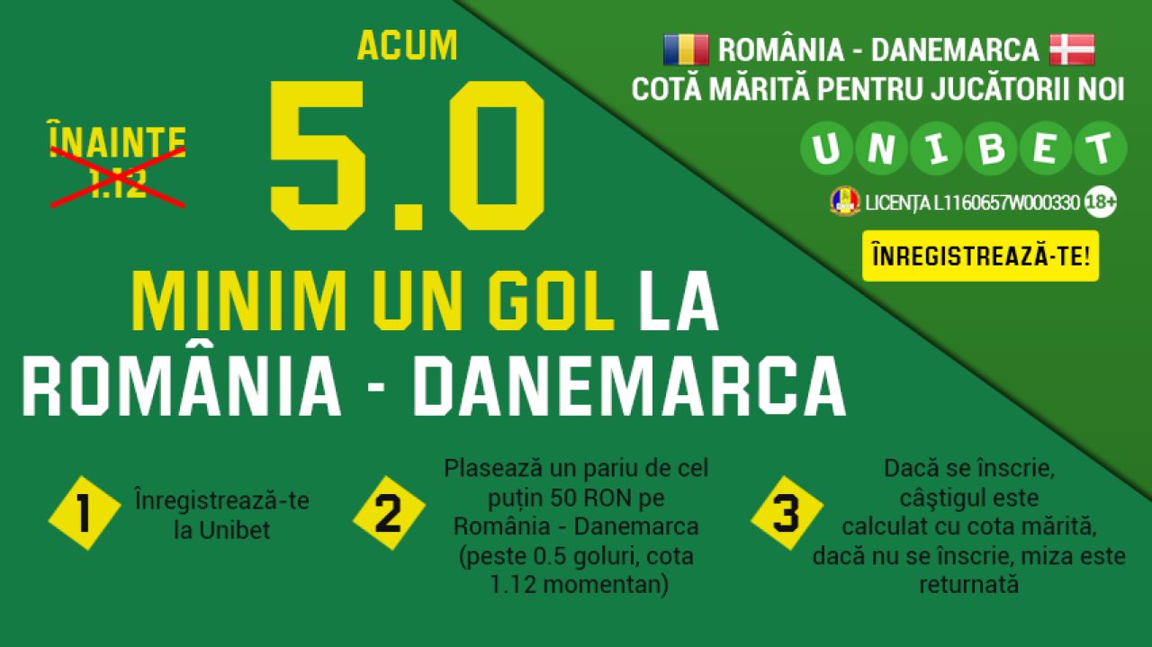 (P) Cota 5 ca se marcheaza la Romania-Danemarca. Cota 10 ca Romania castiga. NU ai voie sa ratezi cotele astea_3