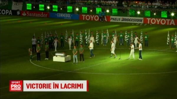 Fotbal in LACRIMI: Chape a jucat meciul cu Atletico Nacional, anulat dupa tragedia aviatica in care au murit 19 jucatori