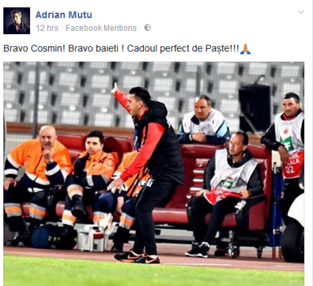 Mesajul lui Adi Mutu, dupa victoria care o face pe Dinamo sa se gandeasca la Champions League_1