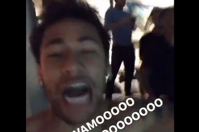 NEBUNIE totala la Neymar acasa! Brazilianul s-a filmat in timp ce Messi marca golul DECISIV din El Clasico!