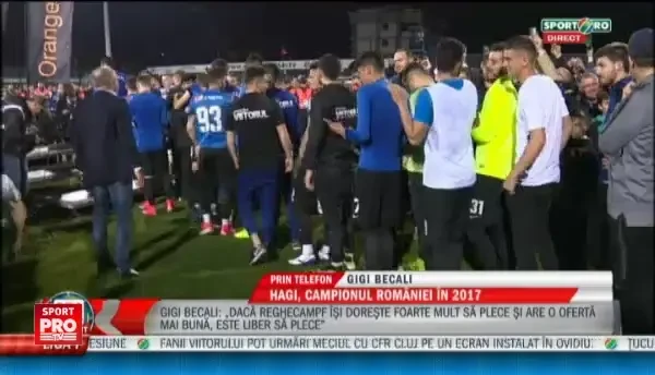 VIDEO FANTASTIC! HAGI a ridicat CUPA cu jucatorii. Scene SENZATIONALE dupa victoria Viitorului