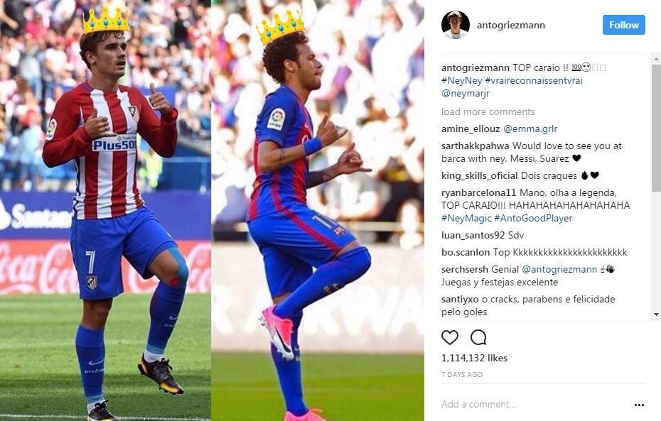 Neymar i-a dat replica lui Griezmann! Cum l-a luat la misto la antrenamentul Barcei! Messi a izbucnit in ras